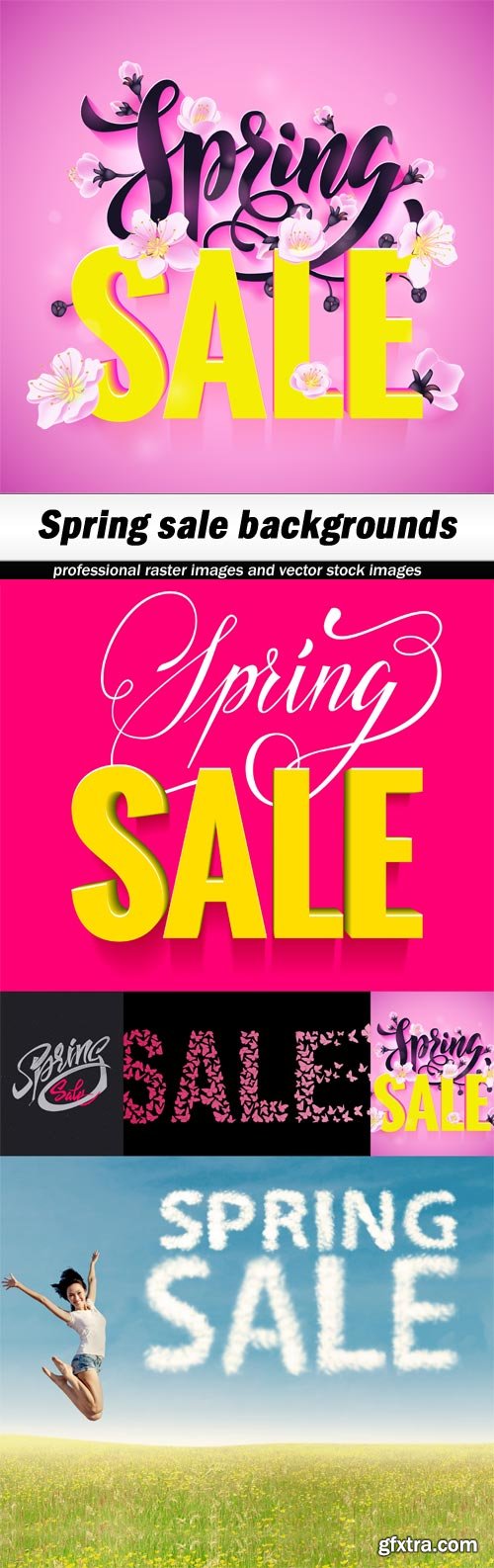 Spring sale backgrounds-5xJPEGs