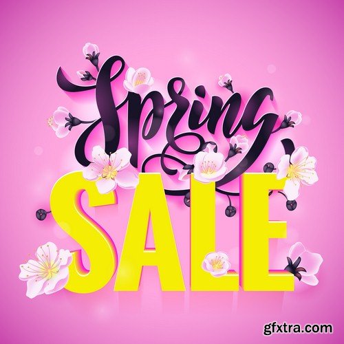 Spring sale backgrounds-5xJPEGs