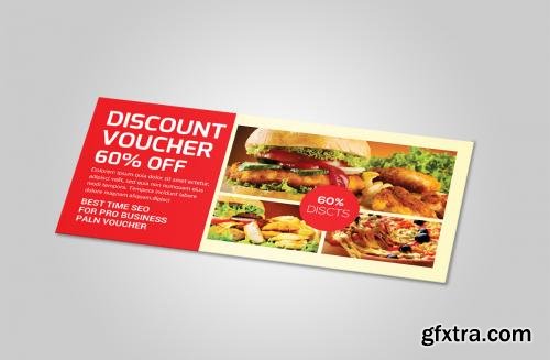 CreativeMarket Food Gift Voucher Template 620818