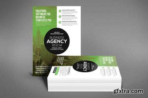 CreativeMarket Modern Business Agency Flyer 621577