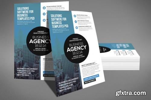 CreativeMarket Modern Business Agency Flyer 621577