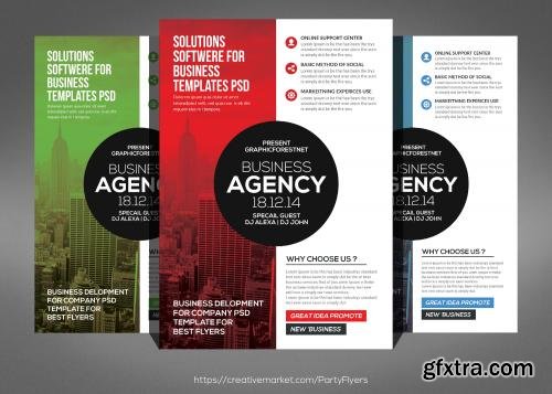 CreativeMarket Modern Business Agency Flyer 621577