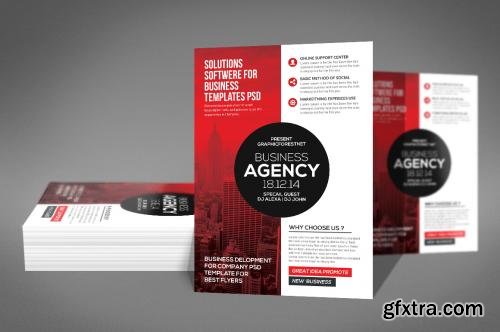 CreativeMarket Modern Business Agency Flyer 621577