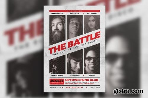 CreativeMarket Music Battle Flyer 621169