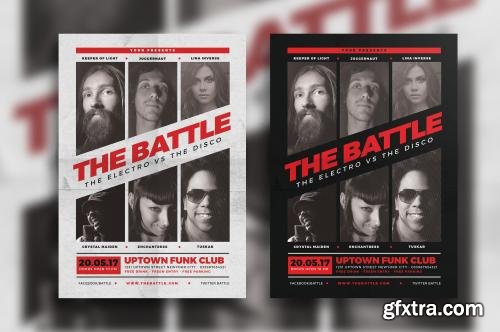 CreativeMarket Music Battle Flyer 621169