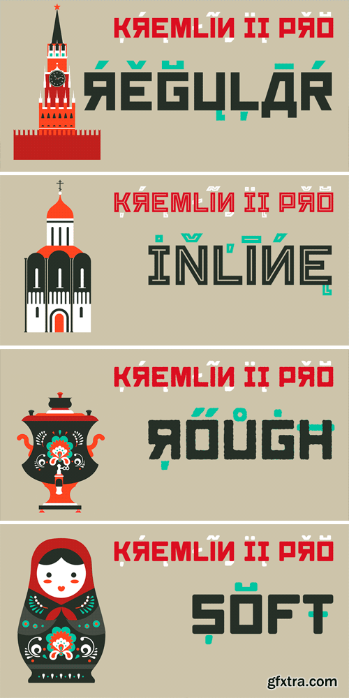 Kremlin II Pro Font Family