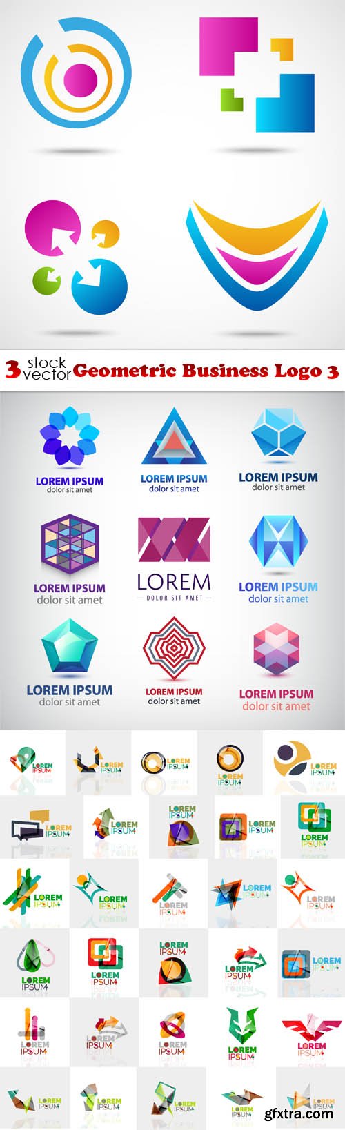 Vectors - Geometric Business Logo 3