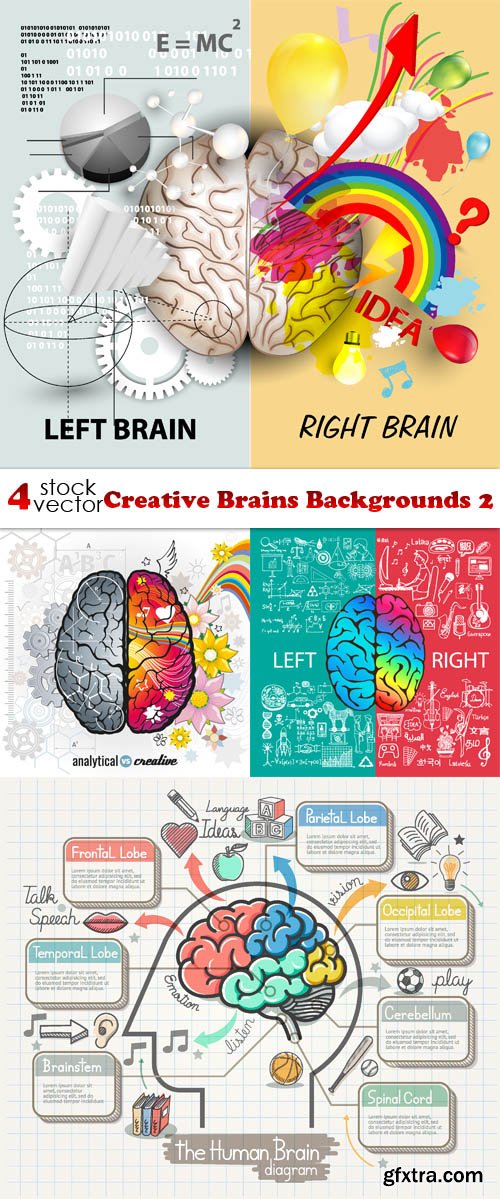 Vectors - Creative Brains Backgrounds 2