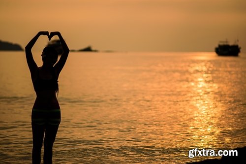 Collection sunset people man woman girl beach nature landscape 25 HQ Jpeg