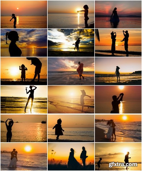 Collection sunset people man woman girl beach nature landscape 25 HQ Jpeg