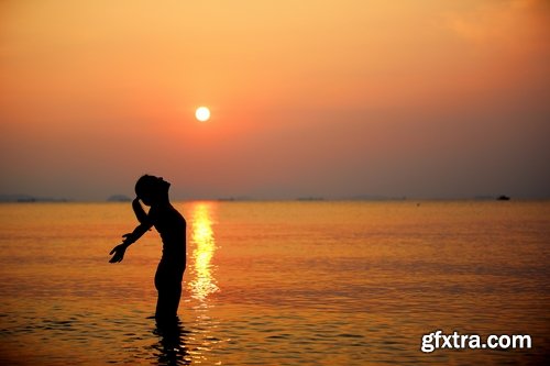 Collection sunset people man woman girl beach nature landscape 25 HQ Jpeg