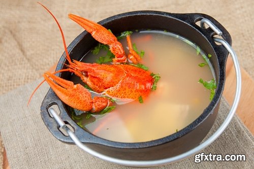 Collection of seafood soup mussel crab octopus shrimp 25 HQ Jpeg