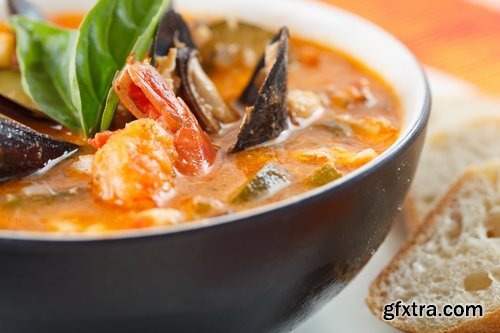 Collection of seafood soup mussel crab octopus shrimp 25 HQ Jpeg