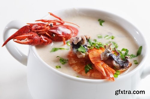 Collection of seafood soup mussel crab octopus shrimp 25 HQ Jpeg