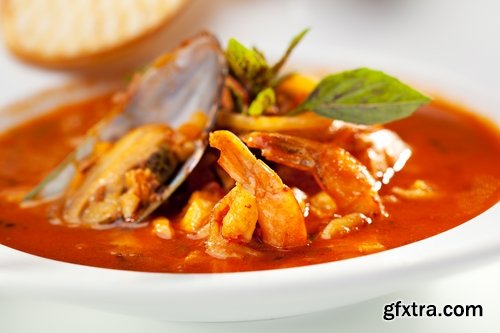 Collection of seafood soup mussel crab octopus shrimp 25 HQ Jpeg