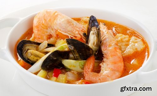 Collection of seafood soup mussel crab octopus shrimp 25 HQ Jpeg