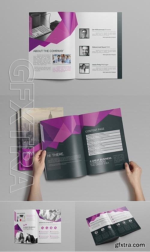 CM - Abstract Bi fold Brochure-16 Pages 609663