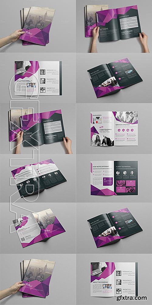 CM - Abstract Bi fold Brochure-16 Pages 609663