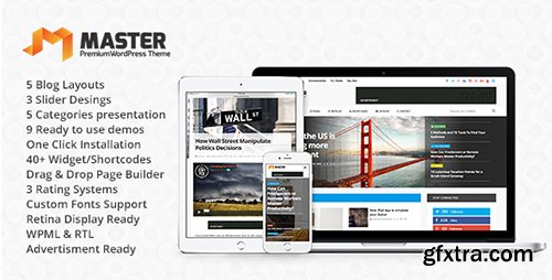 ThemeForest - Master v1.6.1 - Premium Blog & Magazine WordPress Theme - 11754325