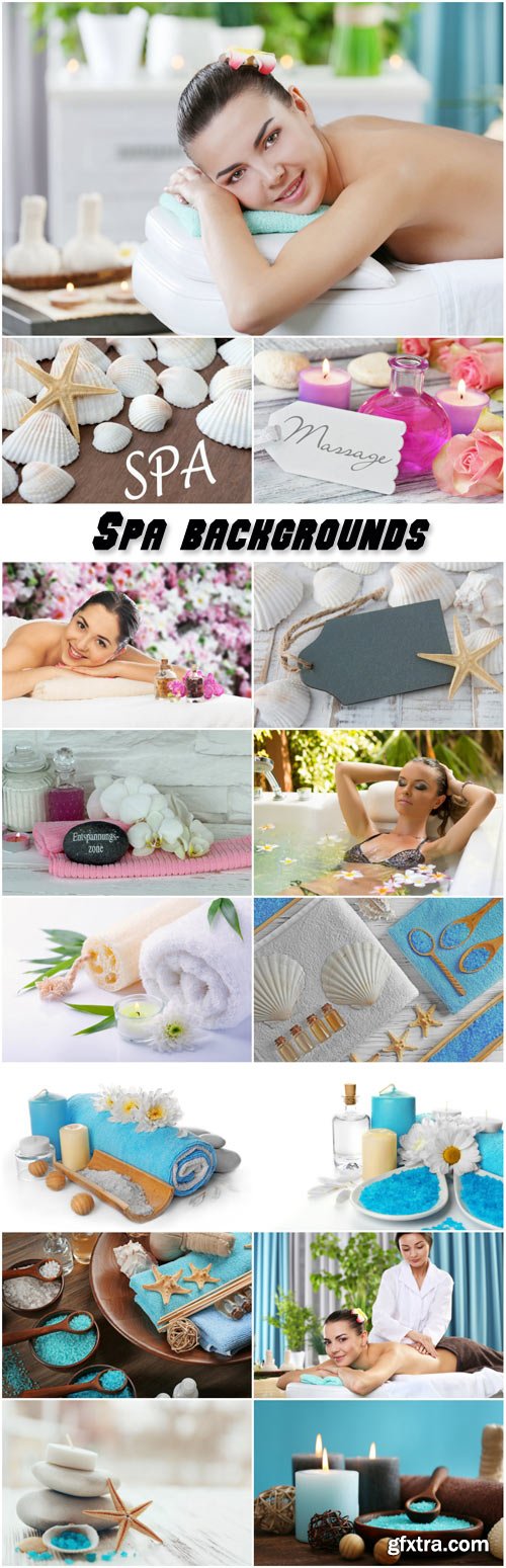 Spa backgrounds, women in the spa salon