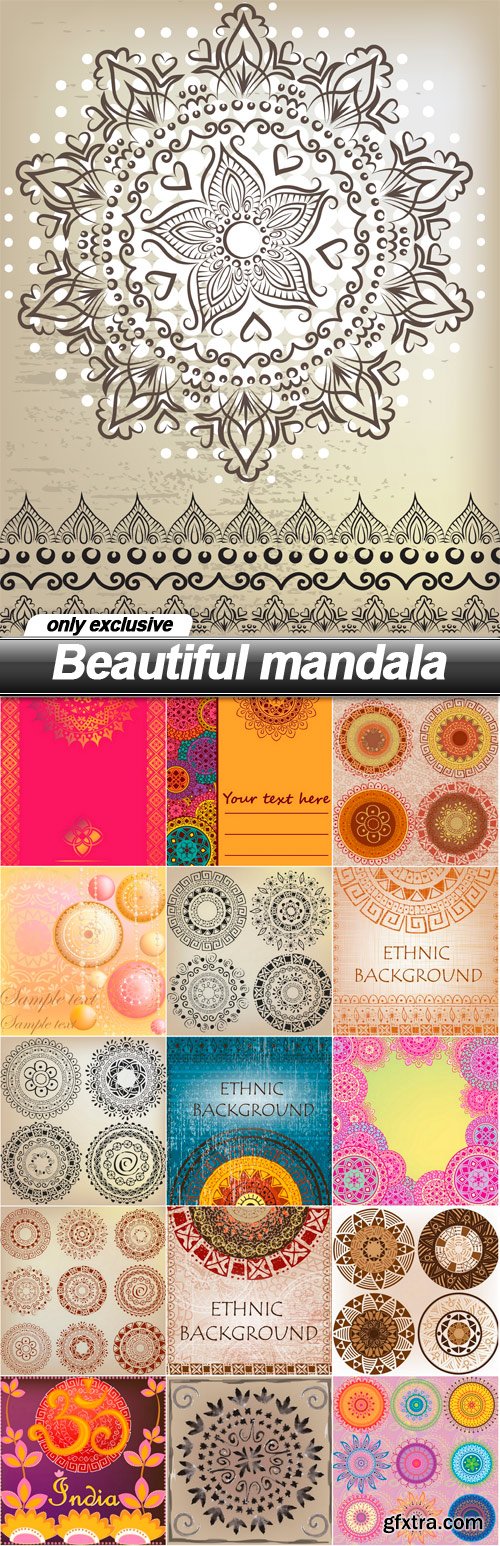 Beautiful mandala - 16 EPS