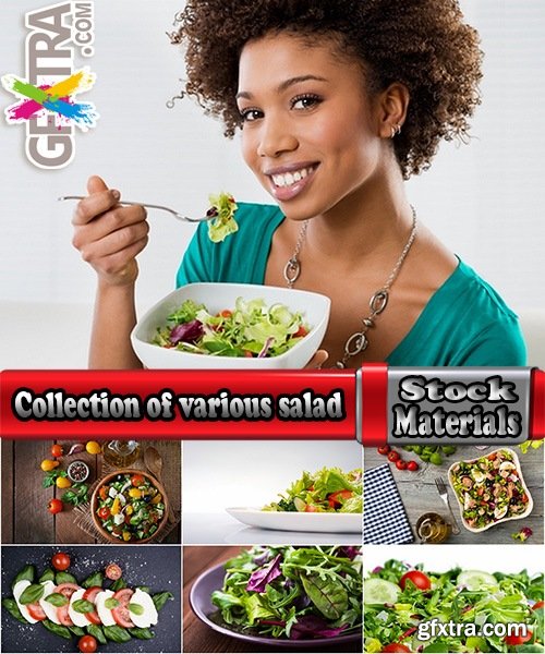 Collection of various salad ingredients fruit vegetables 25 HQ Jpeg