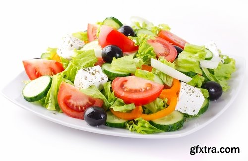 Collection of various salad ingredients fruit vegetables 25 HQ Jpeg