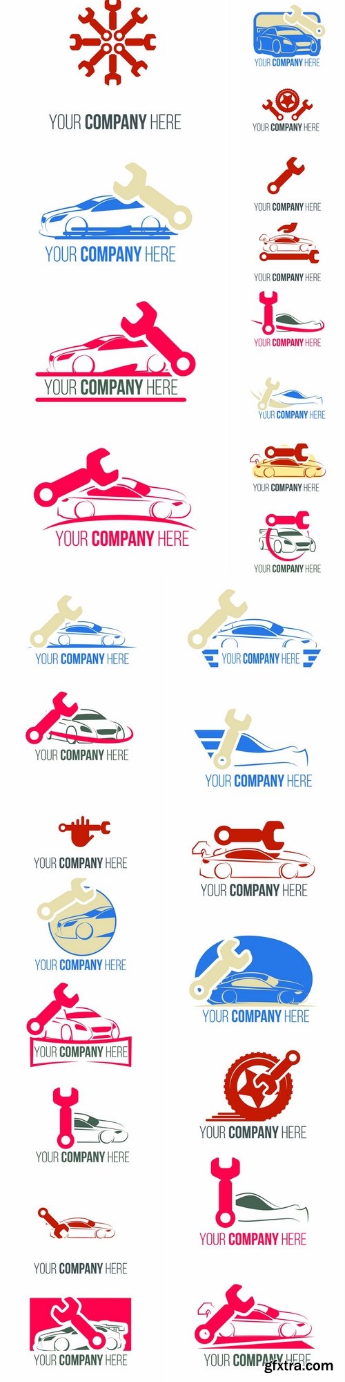 Car repair logo icon Vector