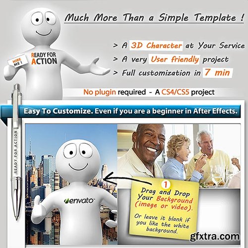 Videohive 3D Character To Promote Your Product or Service 1841479