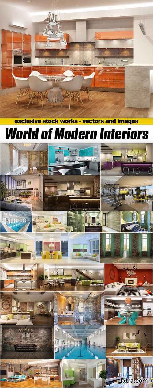 World of Modern Interiors - 25xUHQ JPEG