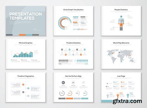 Infographic Brochures for Business Data Visualization - 25xEPS