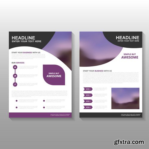 Design Flyer & Corporate Brochures 21 - 25xEPS