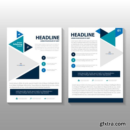 Design Flyer & Corporate Brochures 21 - 25xEPS