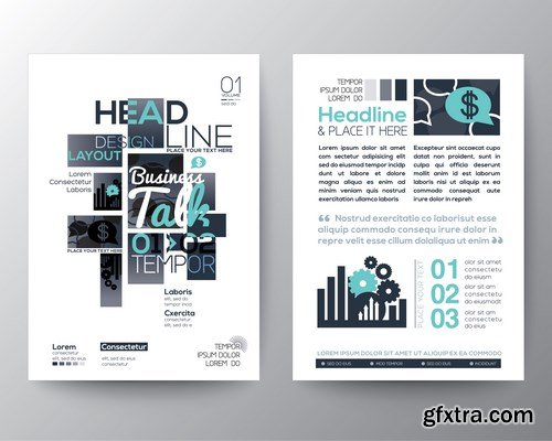 Design Flyer & Corporate Brochures 22 - 25xEPS