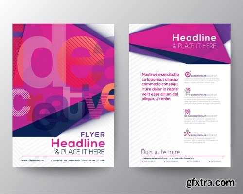 Design Flyer & Corporate Brochures 22 - 25xEPS