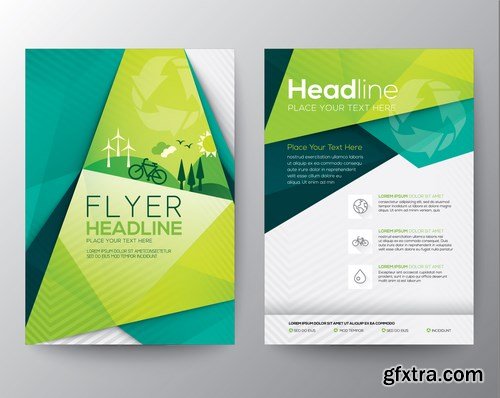 Design Flyer & Corporate Brochures 22 - 25xEPS