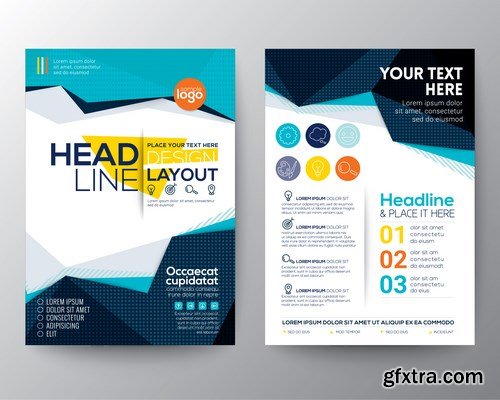 Design Flyer & Corporate Brochures 22 - 25xEPS