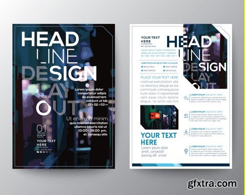 Design Flyer & Corporate Brochures 22 - 25xEPS