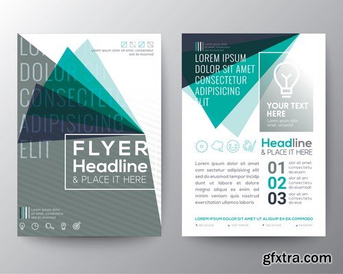 Design Flyer & Corporate Brochures 22 - 25xEPS