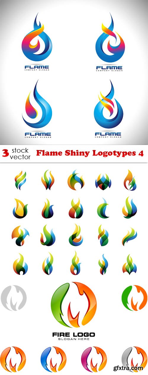 Vectors - Flame Shiny Logotypes 4