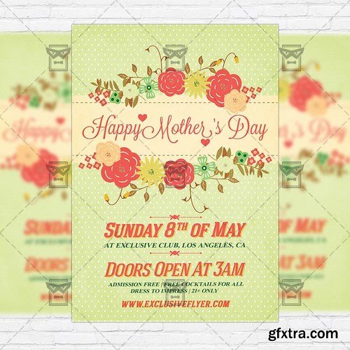 Mothers Day – Premium Flyer Template + Facebook Cover