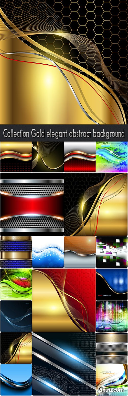 Collection Gold elegant abstract background