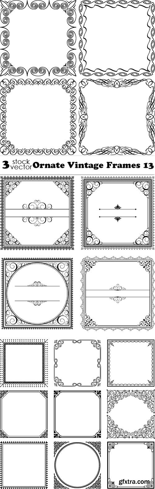 Vectors - Ornate Vintage Frames 13