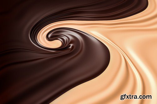 Chocolate swirl background 8X JPEG