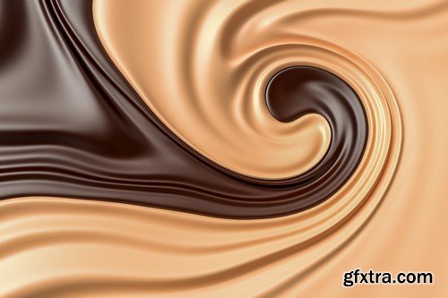 Chocolate swirl background 8X JPEG