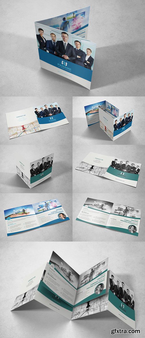 CM - Corporate Square Bifold Brochure 615621