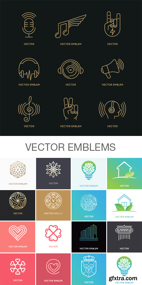 Amazing SS - Vector Emblems, 25xEPS