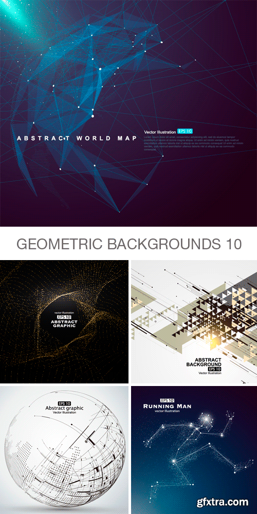 Amazing SS - Geometric Backgrounds 10, 25xEPS