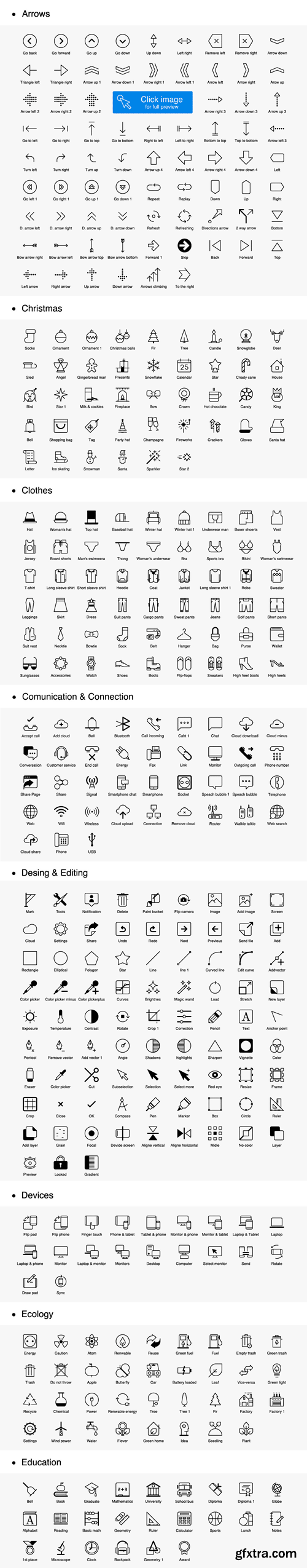 CM 122923 - 1042 iOS Style Line Icons