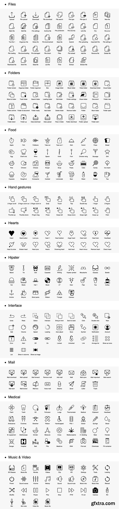 CM 122923 - 1042 iOS Style Line Icons